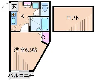 神奈川県横浜市港北区大倉山1【アパート】の間取り