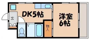 ハイツ松野【1階】の間取り