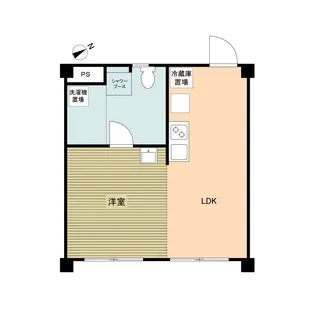高輪マンション【3階】の間取り