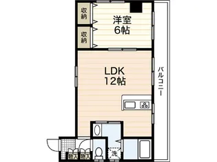 シャインブライト桑田【4階】の間取り