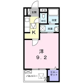 レジデンス セイバリー【1階】の間取り