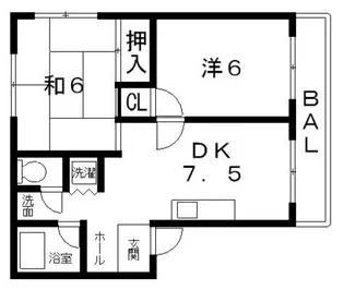 ツイン77【2階】の間取り