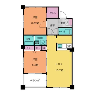 アークプラッツ【8階】の間取り