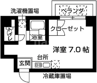 バウスクロス蒲田【5階】の間取り