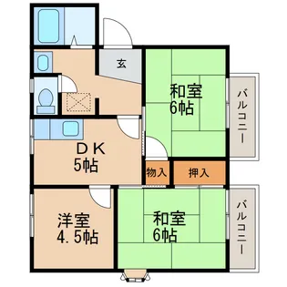 第2トキワコーポ【2階】の間取り