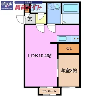 Proud【2階】の間取り