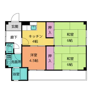 アサヒビル【2階】の間取り