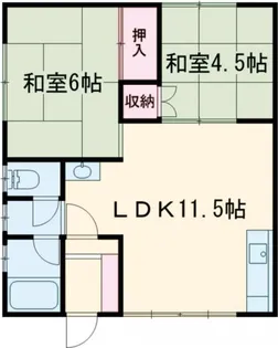 ベルディーM【2階】の間取り