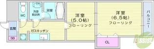 ブライトンコート仙台【4階】の間取り
