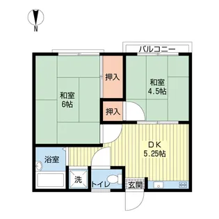 2DKの間取り画像