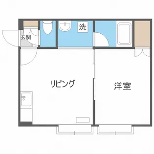第40森宅建マンション【2階】の間取り