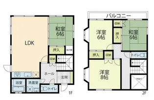 神奈川県藤沢市本藤沢3【一戸建】の間取り