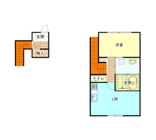 スタンフォードブリッジ 初期費用50000のみ【2階】の間取り