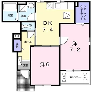 クオーレ【1階】の間取り