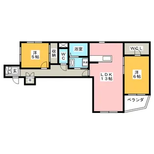 カシオペア【2階】の間取り