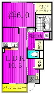 エアリーフォレスト B棟【1階】の間取り