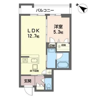 ヴァレンズ・クレシェレ【1階】の間取り