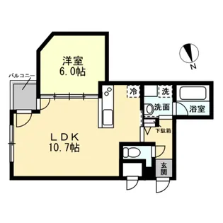 グランドステージ富山【7階】の間取り