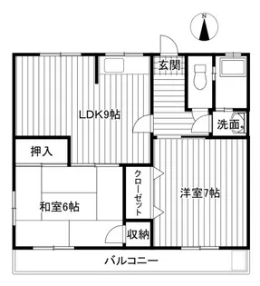 ヴィラージュシンワ【2階】の間取り