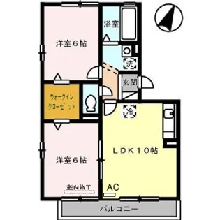 エントピア B棟【2階】の間取り