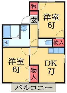 ウィステリアおゆみ野C【1階】の間取り