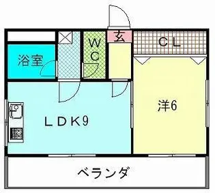 1LDKの間取り画像