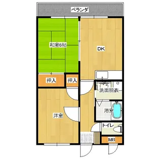 サンフォーレ周布【3階】の間取り