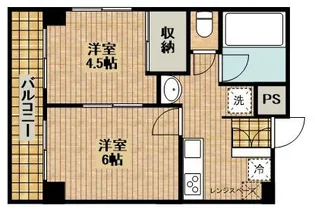 シャトル新城【2階】の間取り