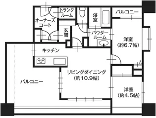 D’レスティア平三倉【2階】の間取り