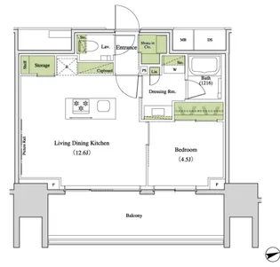 東京都足立区千住3【マンション】の間取り