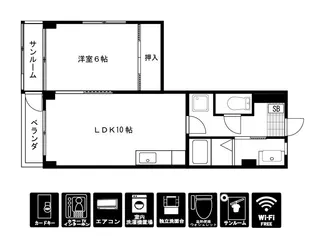 メゾン清水【1階】の間取り