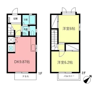 メイプルハイツ【2階】の間取り