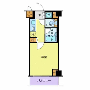 ルーブル多摩川七番館【4階】の間取り
