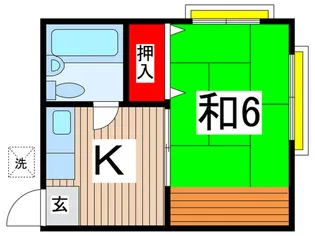 パ-ルハイツA【2階】の間取り