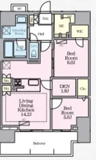 LUXENA八王子寺町【7階】の間取り