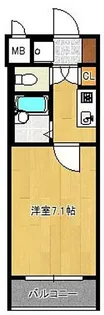 福岡県福岡市中央区大手門2【マンション】の間取り