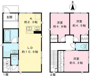 埼玉県さいたま市見沼区大和田町2【一戸建】の間取り
