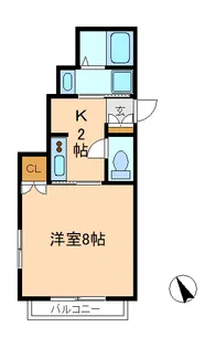 1Kの間取り画像