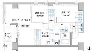 ガーデニエール砧レジデンス【7階】の間取り
