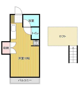 山形県山形市桧町4【アパート】の間取り