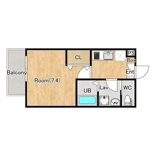 ジーメゾン桜西堀【2階】の間取り