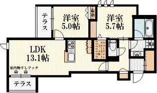 Le Lien【1階】の間取り