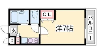 スクエアメゾン鈴蘭台【2階】の間取り