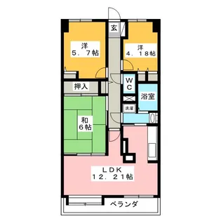 マ・メゾン寿【3階】の間取り