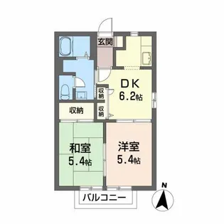 アプローズ丸子 B【2階】の間取り