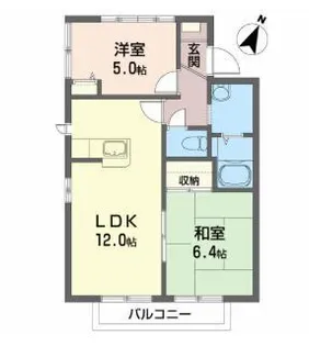 コモンシティYS C【2階】の間取り