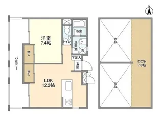 アメニティ高島台1【4階】の間取り