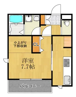 神奈川県川崎市中原区苅宿【アパート】の間取り