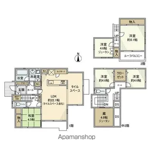 千葉県印西市牧の原6【一戸建】の間取り