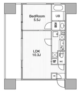アーバンフラッツ池袋プレミアム【12階】の間取り